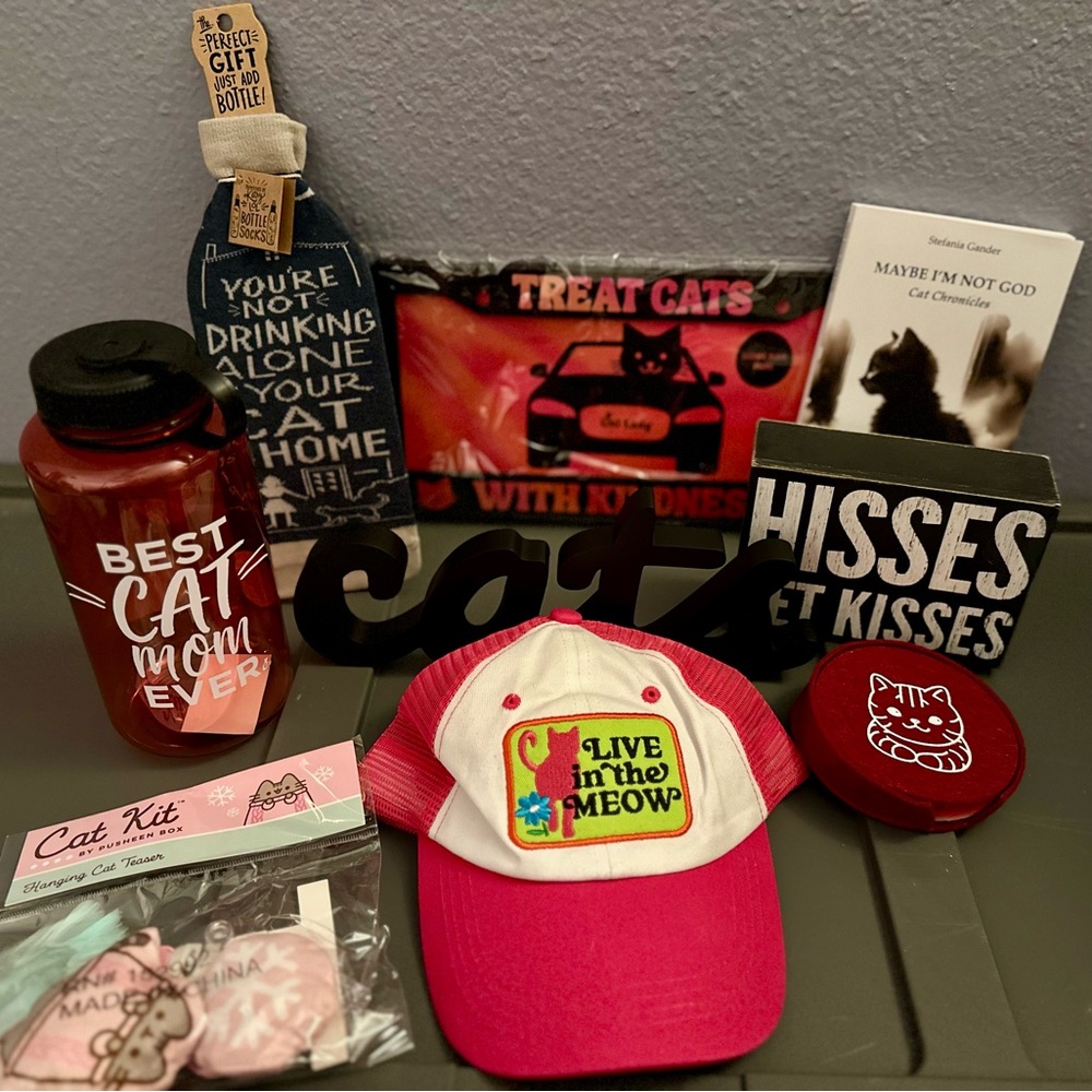 Bundle of 9 NWOT Cat Fan Items